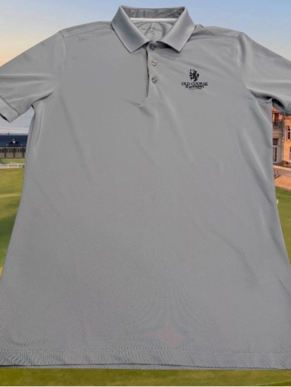 Galvin Green Mens S Old Course St Andrews Scotland Gray Golf Polo Shirt Golfer